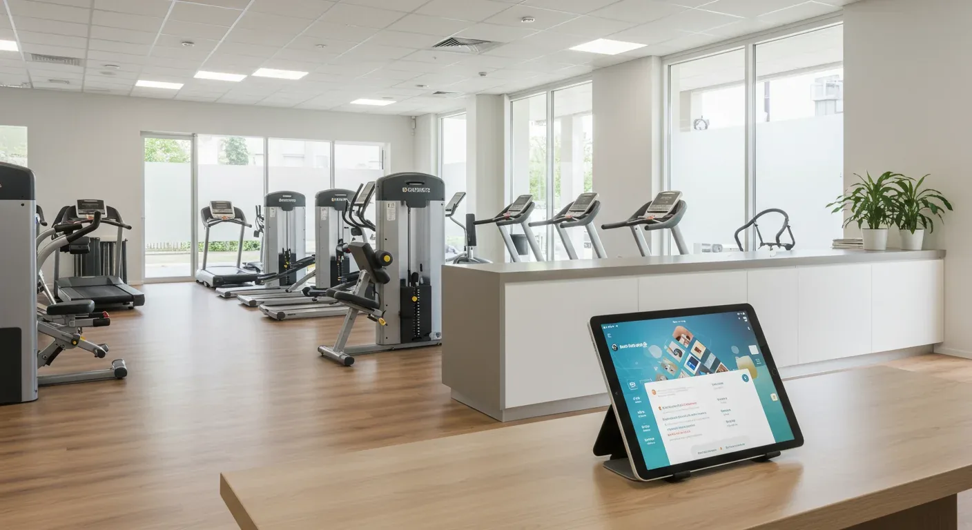 AI chatbot for physiotherapy clinics dashboard showing booking flow and exercise reminders